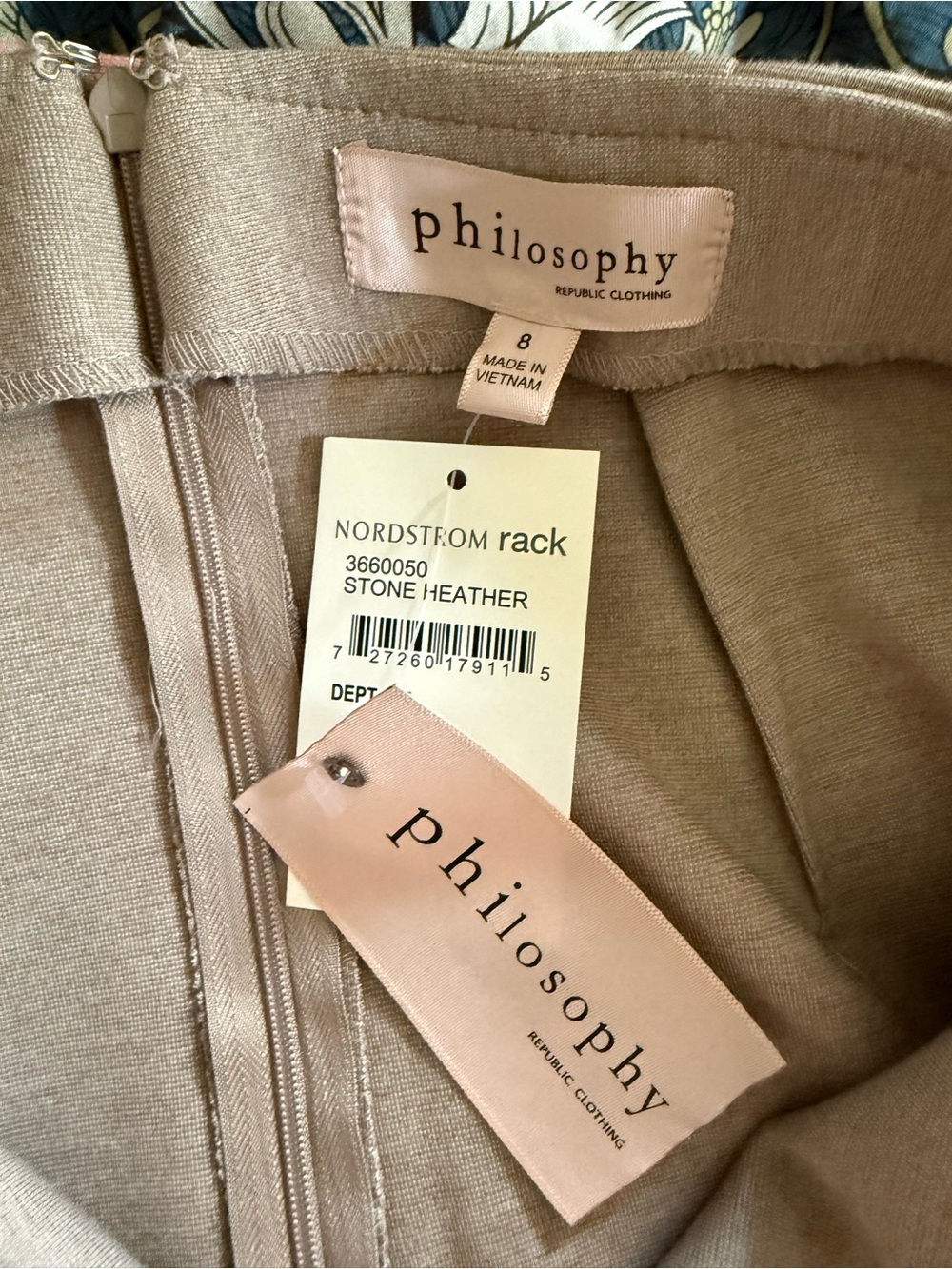 Philosophy Neutral Stone Heather Beige Skirt